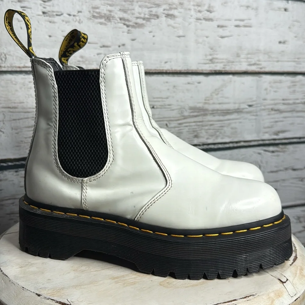 Dr. Martens Smooth Leather Chelsea 2976 Quad unisex Boots 7M 8W - Picture 4 of 11
